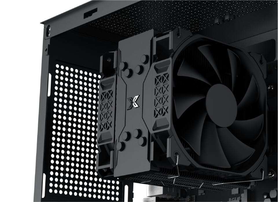 Thùng máy Case Xigmatek AquaM Nano II - Đen | Không kèm fan