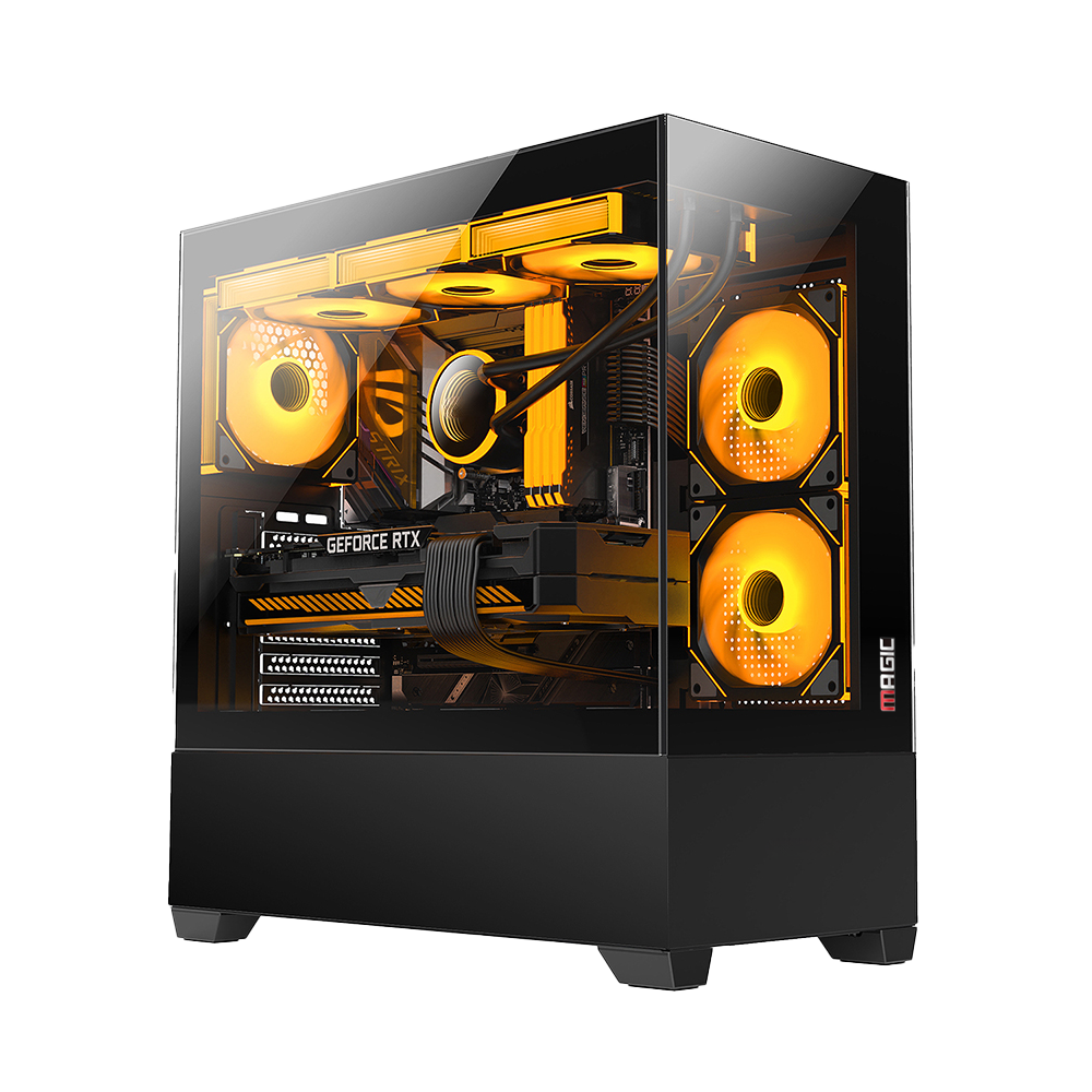 Thùng máy Case Magic Gaming GA-01 ATX - Đen