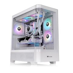 Thùng máy Case Thermaltake View 290 TG ARGB Snow | Trắng, sẵn 3 fan ARGB (CA-11G-00M6WN-00)