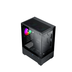 Thùng máy Xigmatek View II 3F M-ATX | Màu đen