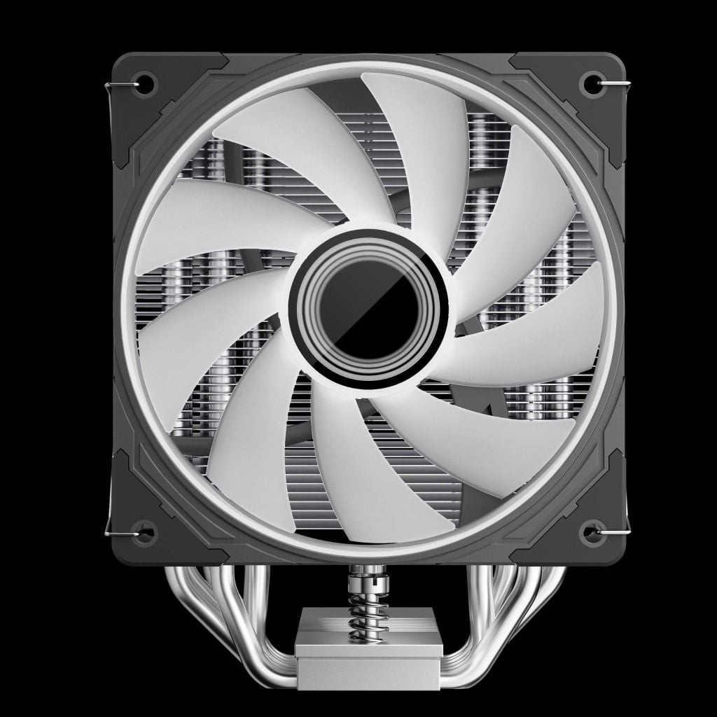 Tản nhiệt khí CPU CoolMoon GT600 ARGB - Black (Hiển thị nhiệt độ)