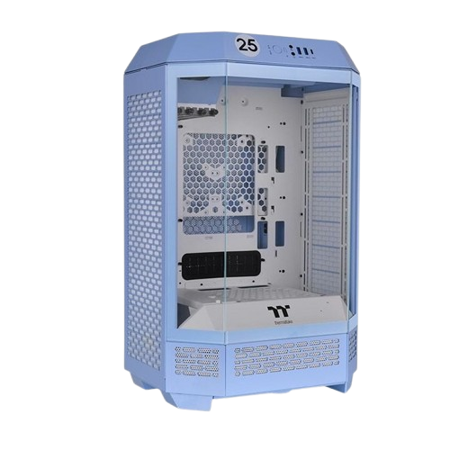 Thùng máy Case Thermaltake The Tower 300 Hydrangea Blue Micro Tower Chassis/Xanh/ sẵn 2 fan ARGB 14cm CA-1Y4-00SFWN-00