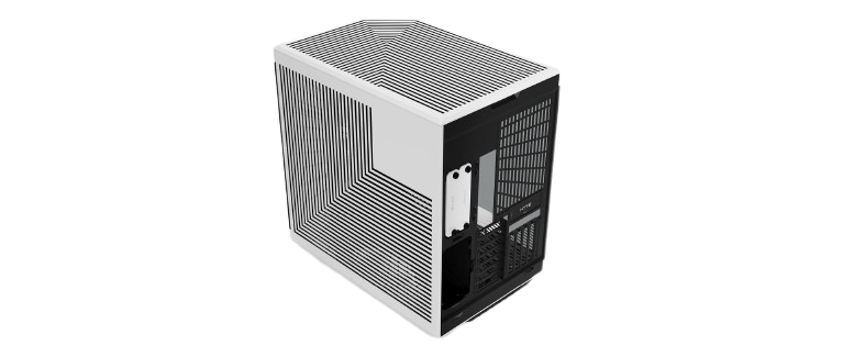 Thùng máy Hyte Y70 Touch Infinite - Đen trắng | Kèm sẵn Cable Riser PCIe 4.0 (CS-HYTE-Y70TTI-WB)