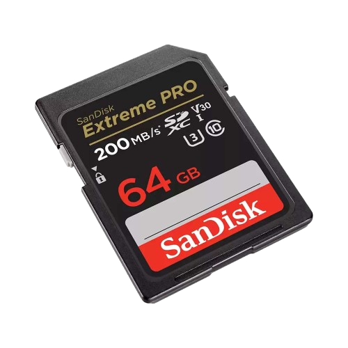Thẻ nhớ SanDisk 64G Extreme Pro SDSDXXU-064G-GN4IN/V30/U3/C10/UHS-I/200MB/s R 90MB/s