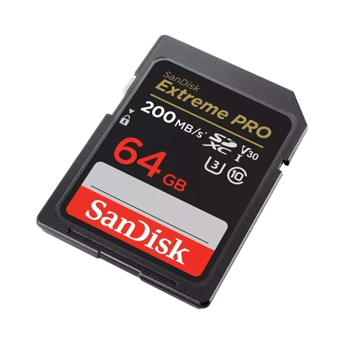 Thẻ nhớ SanDisk 64G Extreme Pro SDSDXXU-064G-GN4IN/V30/U3/C10/UHS-I/200MB/s R 90MB/s