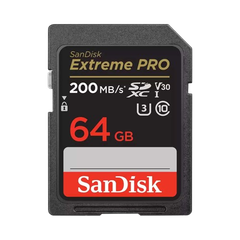 Thẻ nhớ SanDisk 64G Extreme Pro SDSDXXU-064G-GN4IN/V30/U3/C10/UHS-I/200MB/s R 90MB/s