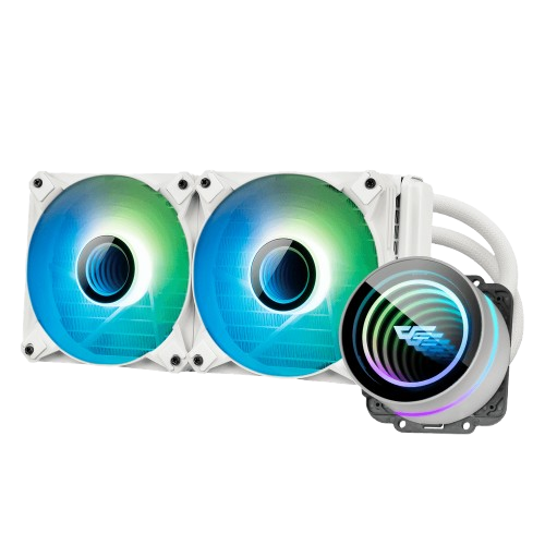 Tản nhiệt nước AIO Darkflash Twister DXV2.6 240 Liquid CPU Cooler White