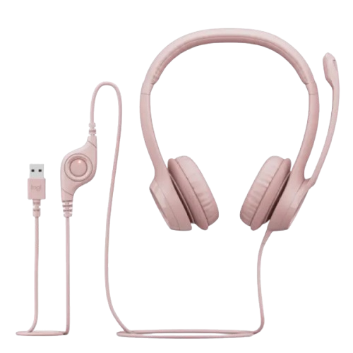 Tai nghe Logitech H390 Hồng