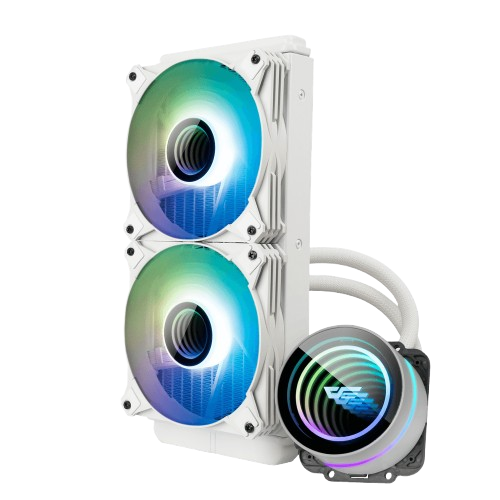 Tản nhiệt nước AIO Darkflash Twister DXV2.6 240 Liquid CPU Cooler White