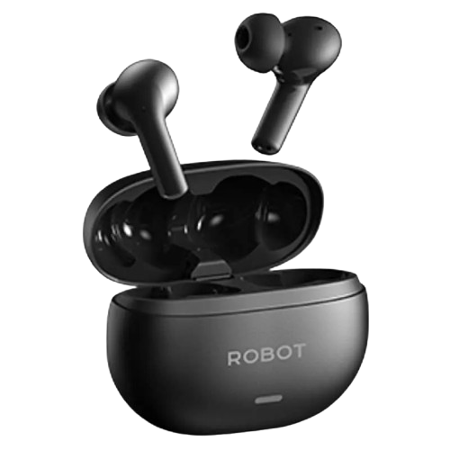 Tai nghe Bluetooth ANC2.0 Ultra Bass ROBOT Quiet E2 đen