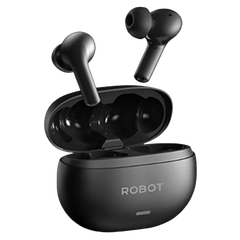 Tai nghe Bluetooth ANC2.0 Ultra Bass ROBOT Quiet E2 đen
