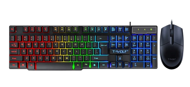 Compo phím chuột có dây T-Wolf T20/T-Wolf V3