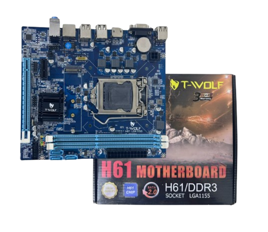 Mainboard T-Wolf H61/LGA 1155/VGA-HDMI/NVMe