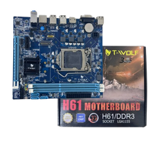 Mainboard T-Wolf H61/LGA 1155/VGA-HDMI/NVMe