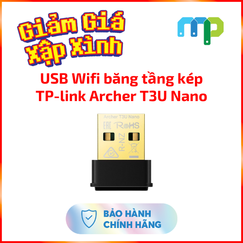 USB Wifi 2.4/5 GHz TP-link Archer T3U Nano