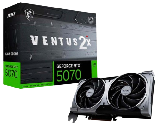 Card màn hình MSI RTX™ 5070 12G VENTUS 2X OC