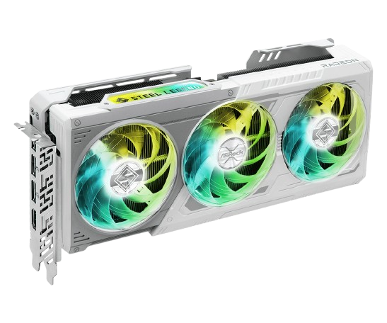 Card màn hình ASRock AMD RX 9070 XT 16G Steel Legend