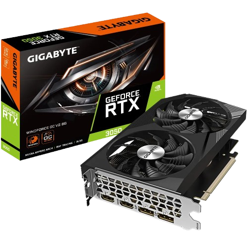 Card màn hình Gigabyte GeForce RTX 3050 WINDFORCE OC V2 8GB N3050WF2OCV2-8GD