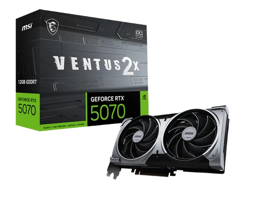 VGA MSI GeForce RTX 5070 VENTUS 2X OC 12GB GDDR7