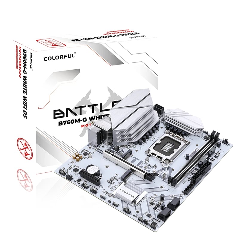Mainboard COLORFUL BATTLE-AX B760M-G WHITE WIFI D5 V20A DDR5