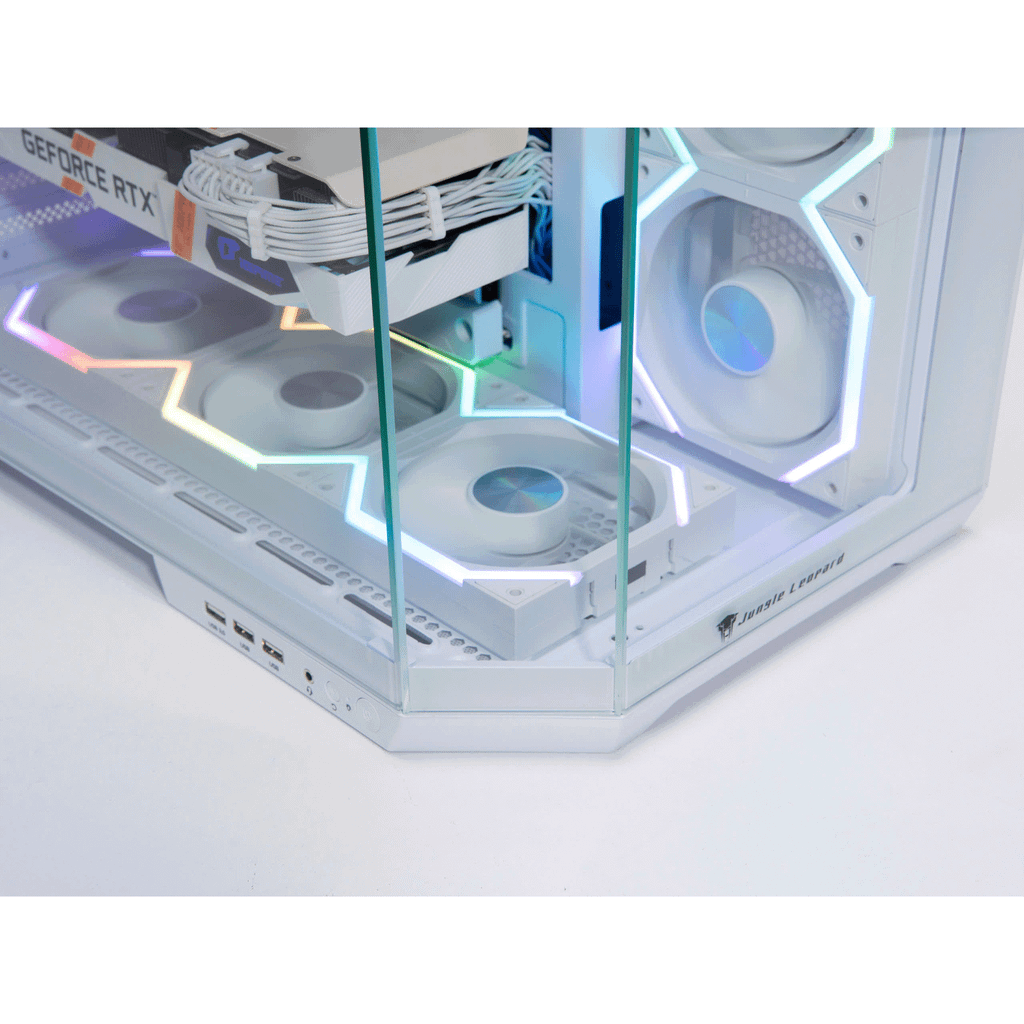 Thùng máy Case Leopard AS-01 Hồ Cá - Trắng | Không kèm fan