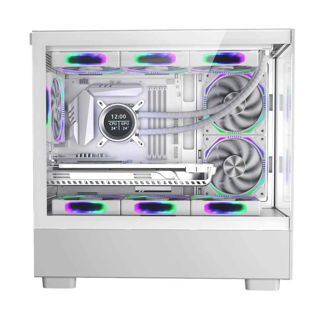 Thùng máy Magic MIX Tower Pro | Trắng, AIO 360, không kèm fan
