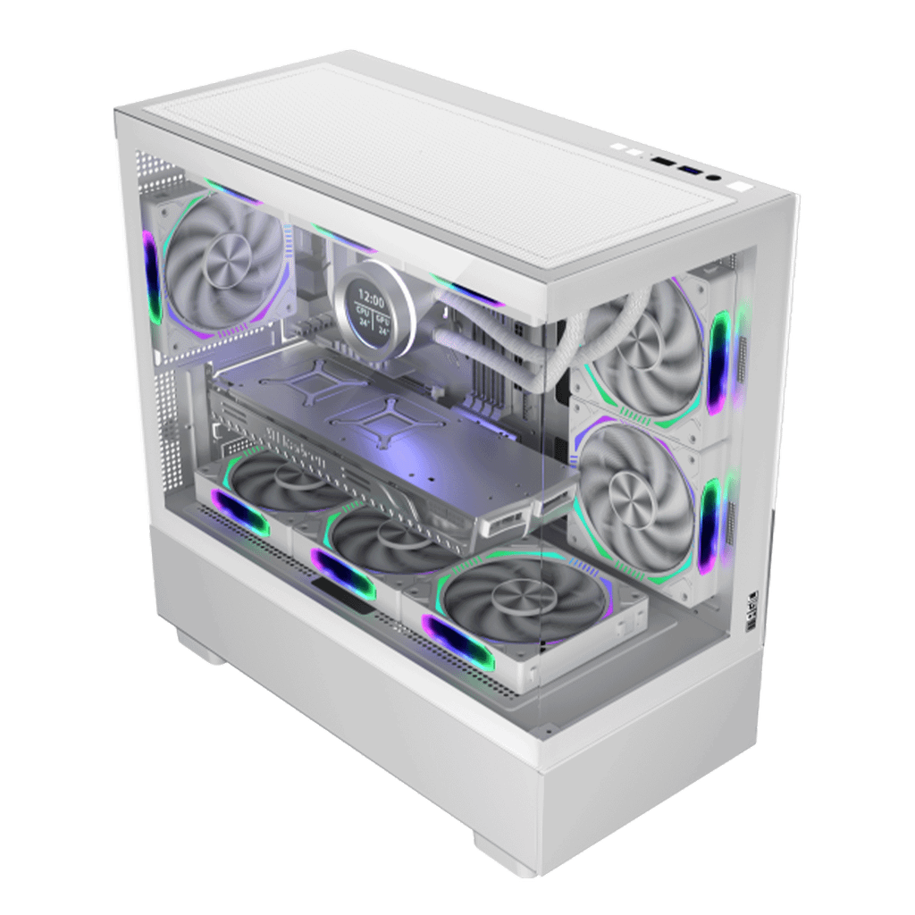 Thùng máy Magic MIX Tower Pro | Trắng, AIO 360, không kèm fan