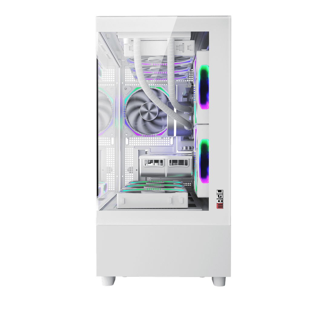 Thùng máy Magic MIX Tower Pro | Trắng, AIO 360, không kèm fan