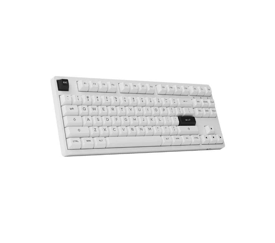 Bàn phím AKKO 3087 RF Black on White | AKKO sw v3 - Cream Yellow