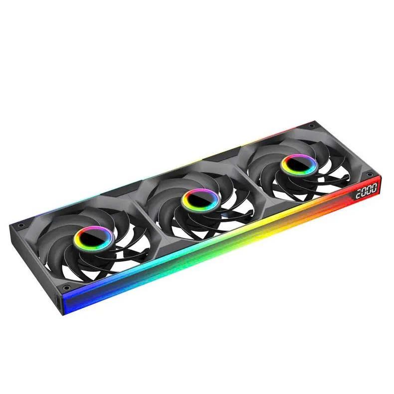 Fan Case Leopard Starlink ARGB - Đen | Kit 3 fan, hiển thị tốc độ, gió ngược
