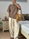  NOOBITA - Áo thun polo kẻ sọc 8379 