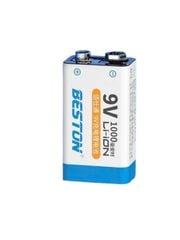 Pin sạc 9V BESTON Li-ion 1000mAh – Dùng cho thiết bị đo, micro không dây, máy báo khói