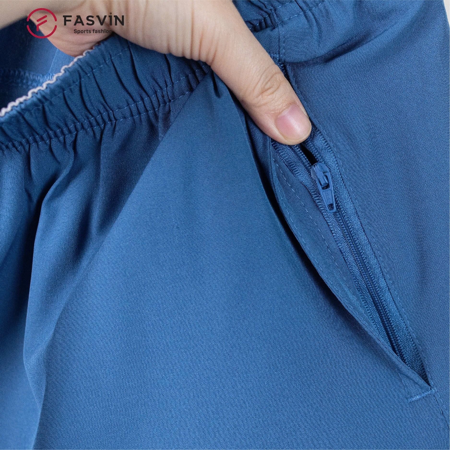  Quần đùi nam ngắn chạy bộ Fasvin R26215.HN vải Dù Gió nhẹ mát tiện dụng thể thao hay mặc nhà 