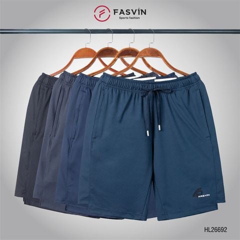  Quần Short Nam Thể Thao FASVIN HL26692.HN Vải Thun Lạnh Cao Cấp Mềm, Nhẹ, Mát, Hàng Nhà Máy 