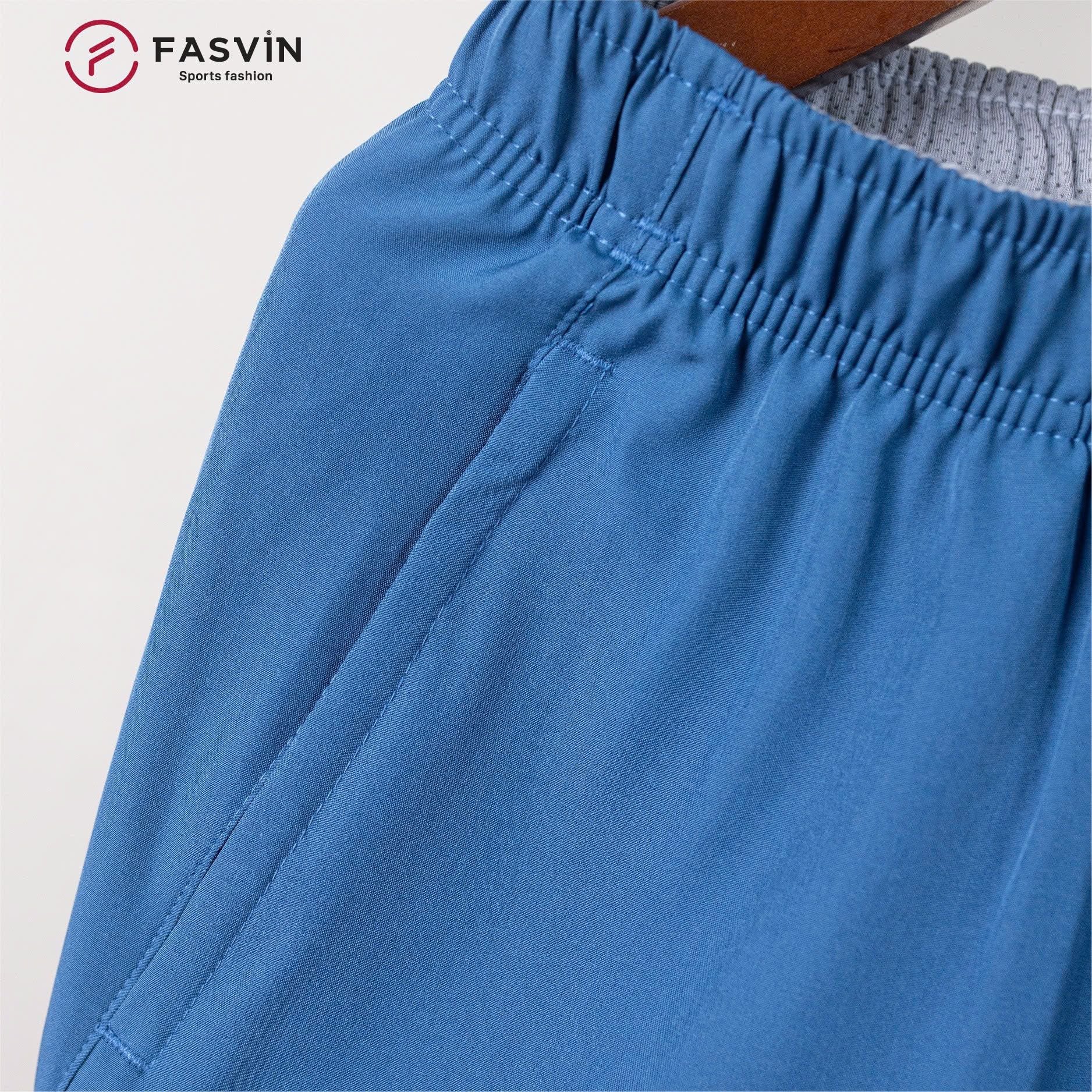  Quần đùi nam ngắn chạy bộ Fasvin R26215.HN vải Dù Gió nhẹ mát tiện dụng thể thao hay mặc nhà 