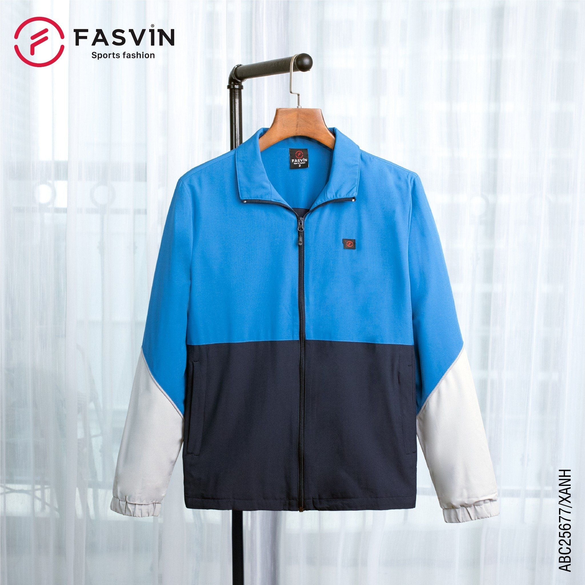  Áo gió nam thể thao 2 lớp Fasvin chất liệu cao cấp mềm mại co giãn ABC25677 