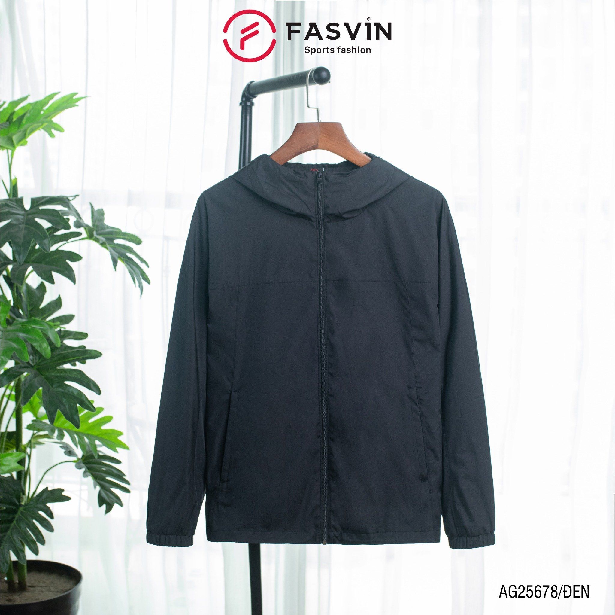  Áo gió thể thao nam Fasvin 2 lớp có mũ chất liệu cao cấp mềm mại AG25678 