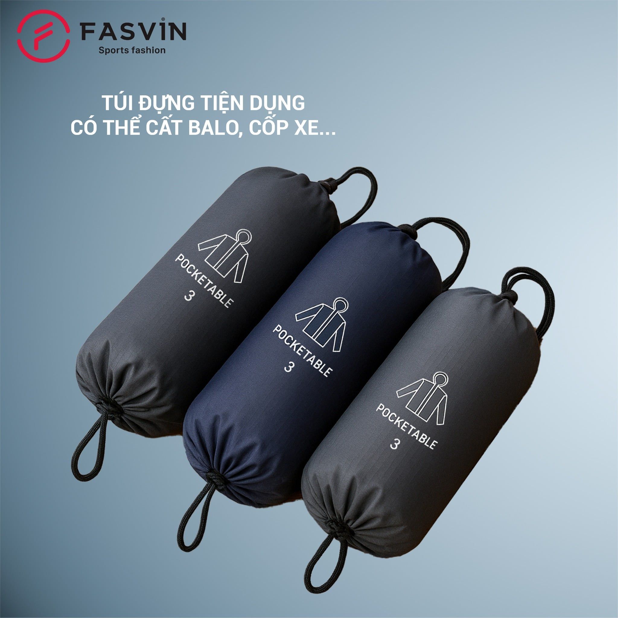  Áo gió thể thao nam Fasvin 2 lớp có mũ chất liệu cao cấp mềm mại AG25678 