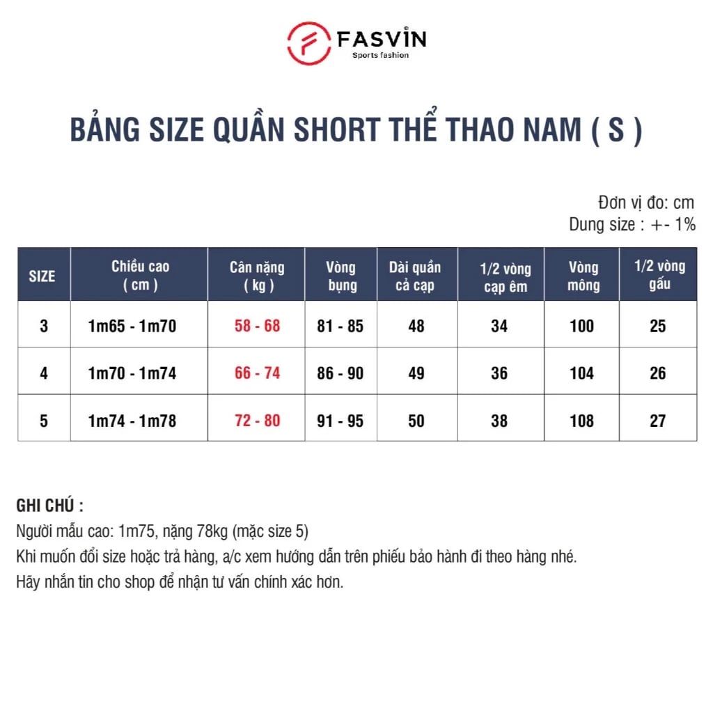  Quần Đùi Nam Cao Cấp Fasvin S23554 