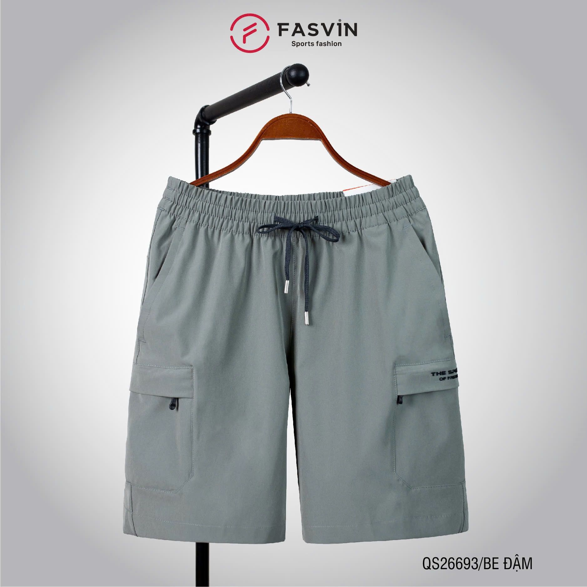  Quần short thể thao nam Fasvin QS26693.HN chất liệu cao cấp mềm thoải mái 