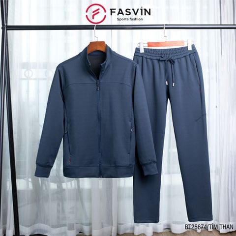  Bộ thun thể thao nam 01 lớp Fasvin BT25674 vải Nylon cao cấp co giãn thoải mái chất lượng tốt 