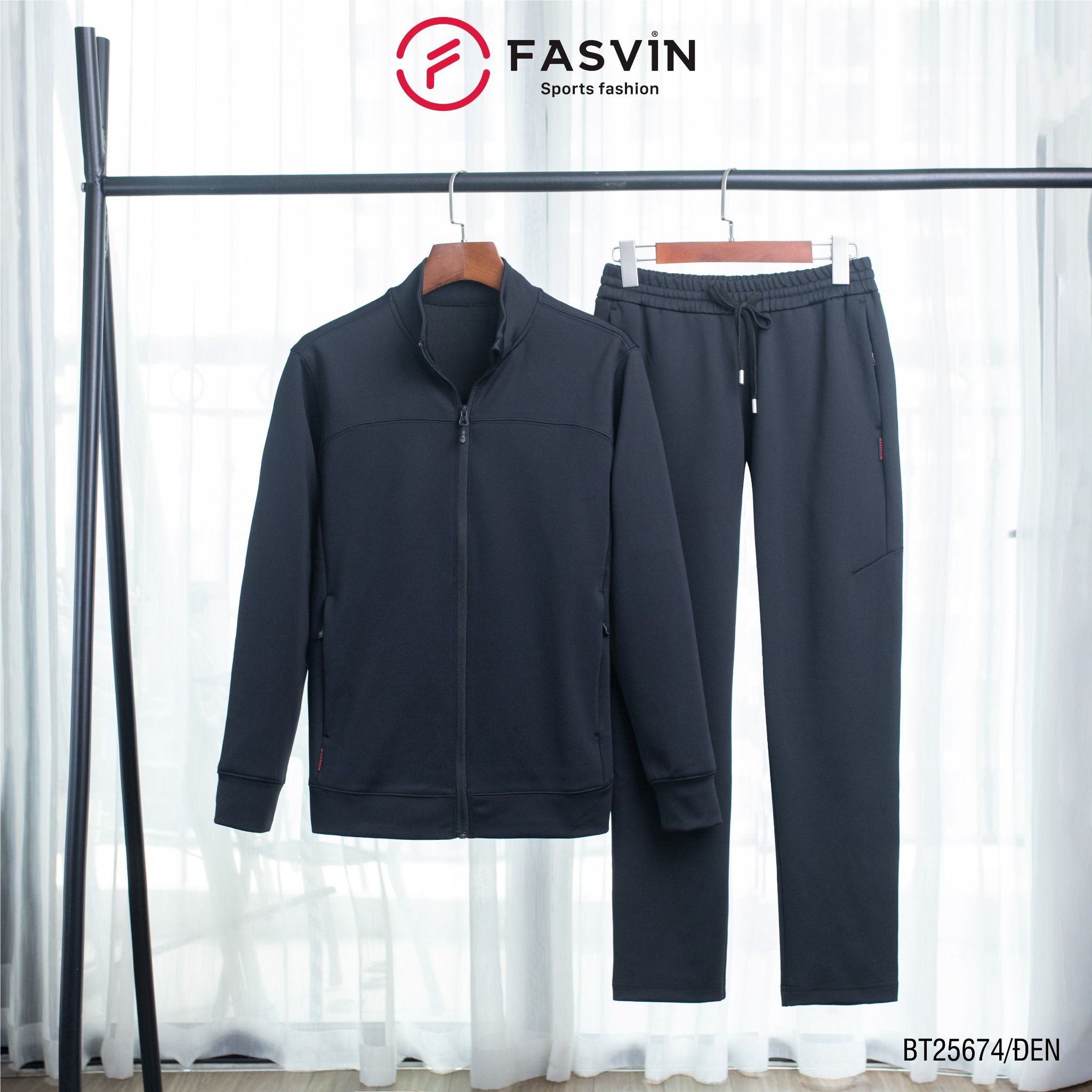  Bộ thun thể thao nam 01 lớp Fasvin BT25674 vải Nylon cao cấp co giãn thoải mái chất lượng tốt 