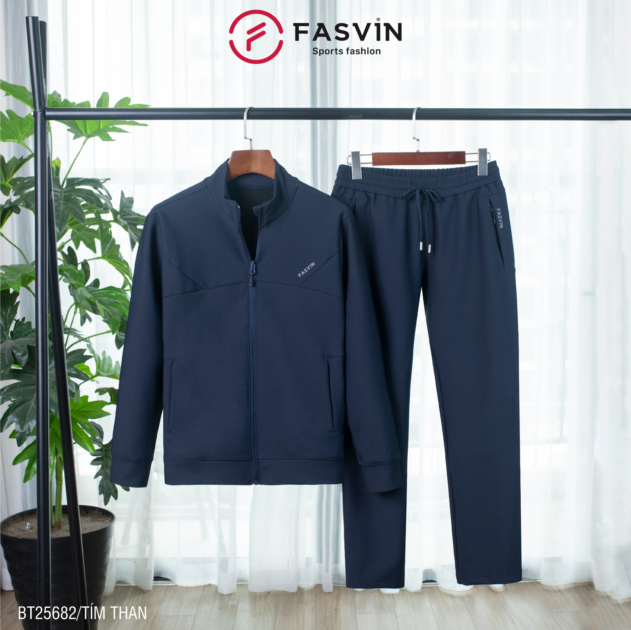  Bộ thun thể thao nam 01 lớp Fasvin BT25682 vải Nylon cao cấp co giãn thoải mái chất lượng tốt 