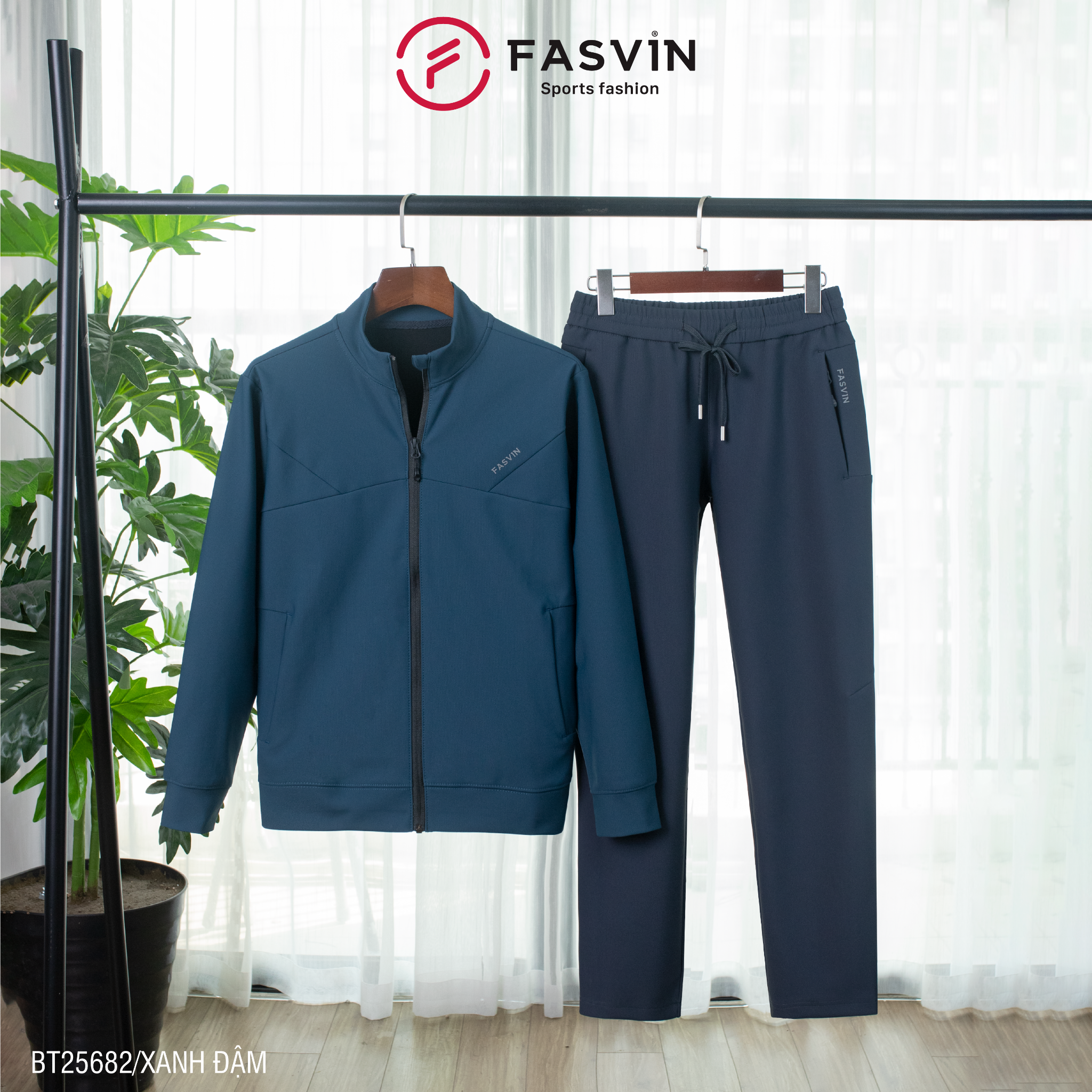  Bộ thun thể thao nam 01 lớp Fasvin BT25682 vải Nylon cao cấp co giãn thoải mái chất lượng tốt 