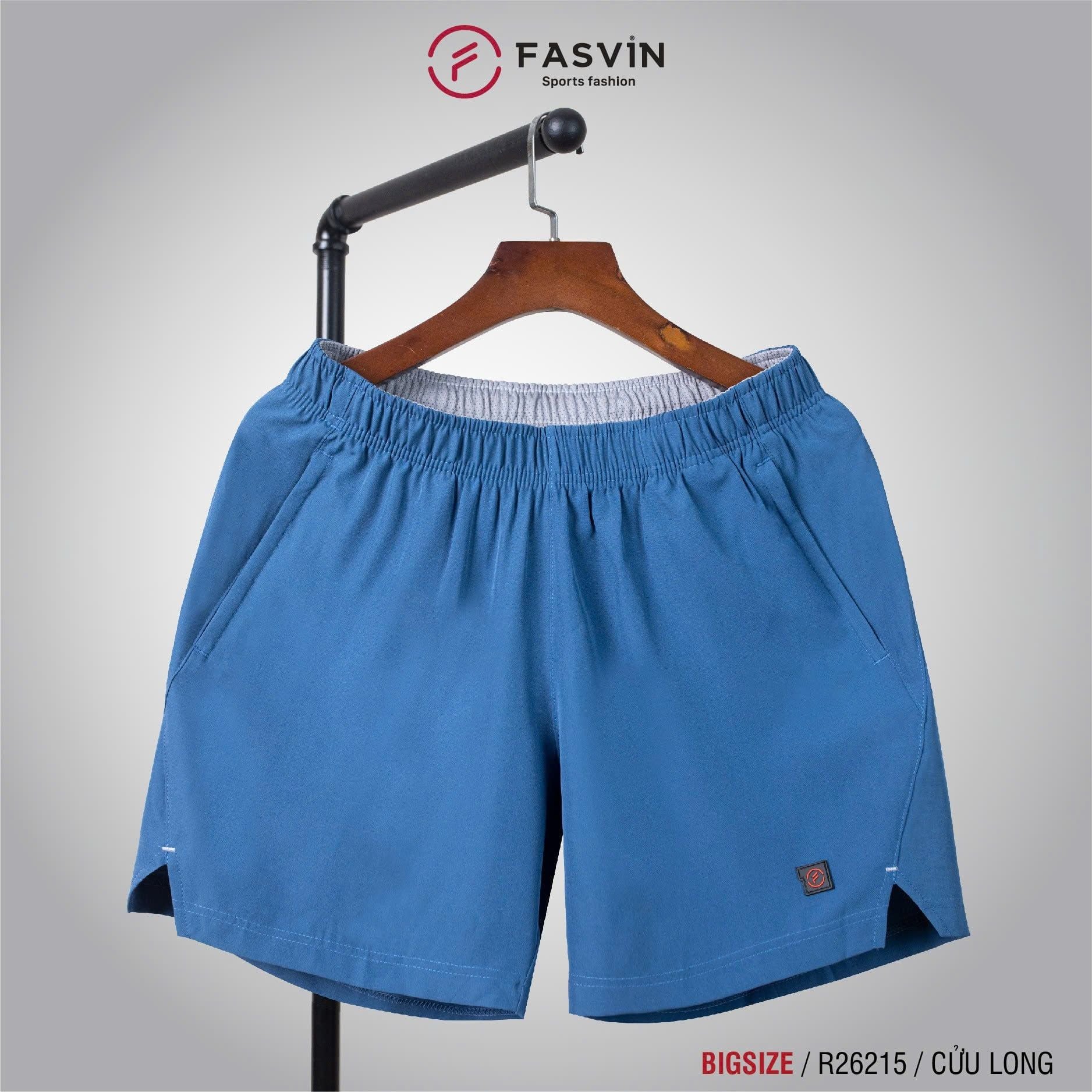  Quần đùi nam ngắn chạy bộ Fasvin R26215.HN vải Dù Gió nhẹ mát tiện dụng thể thao hay mặc nhà 
