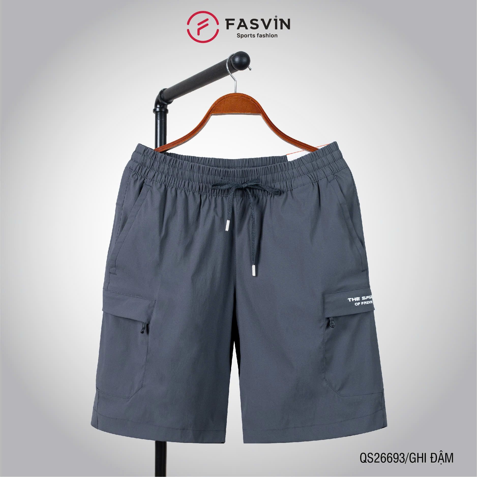  Quần short thể thao nam Fasvin QS26693.HN chất liệu cao cấp mềm thoải mái 