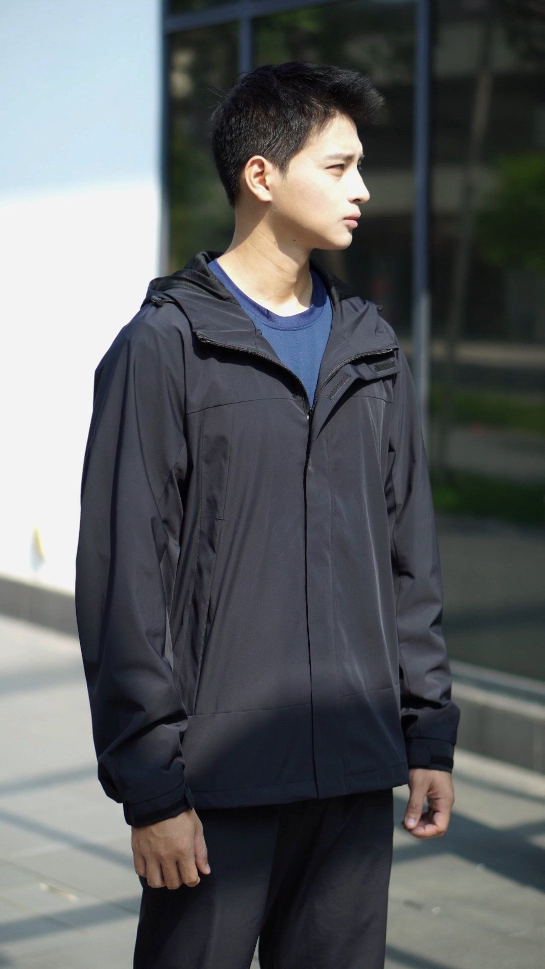  Bộ Quần Áo Gió Nam Thể Thao Fasvin BC25679 Áo Có Mũ Vải Gió Chun 02 Lớp Lót Vải Thun Mềm Mại 