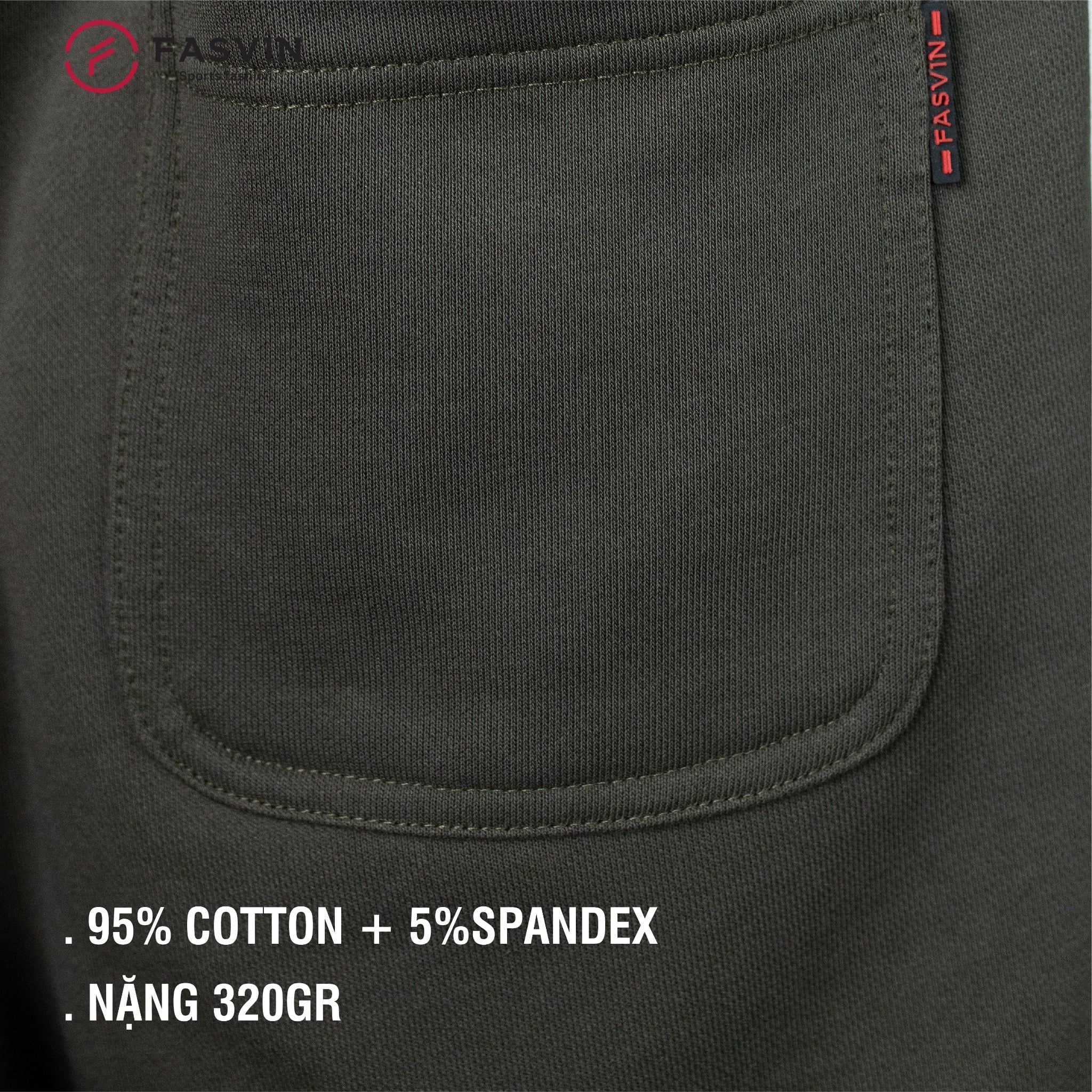  Quần short thể thao nam Fasvin NS26699.HN chất liệu COTTON cao cấp mềm mại 