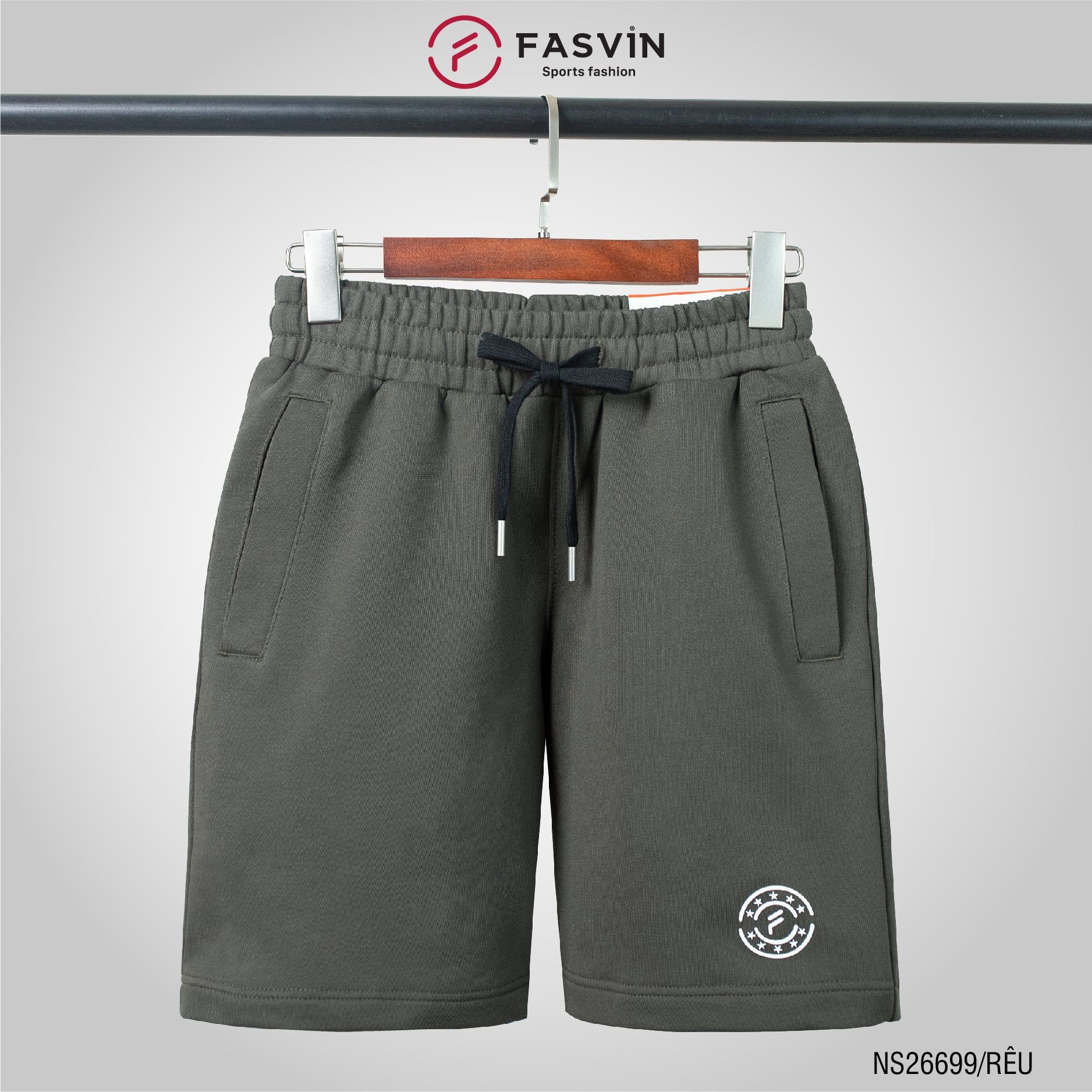  Quần short thể thao nam Fasvin NS26699.HN chất liệu COTTON cao cấp mềm mại 