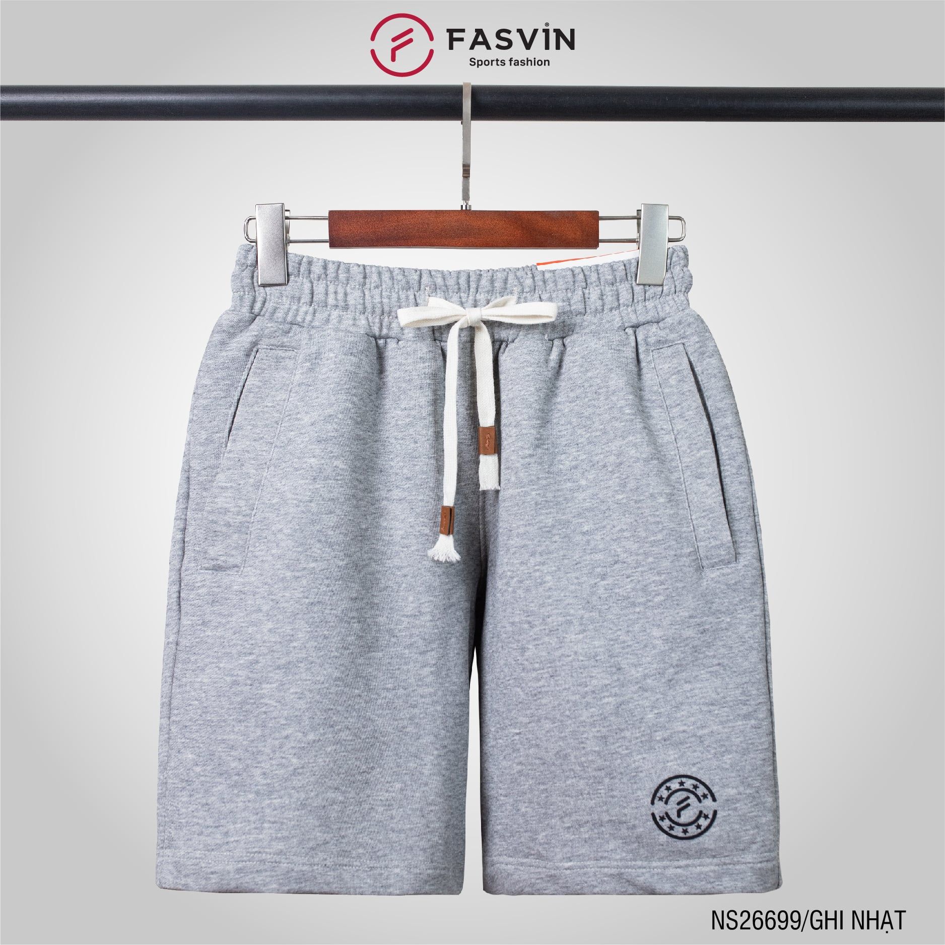  Quần short thể thao nam Fasvin NS26699.HN chất liệu COTTON cao cấp mềm mại 